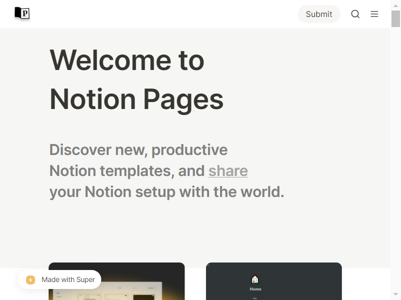 Notion Pages